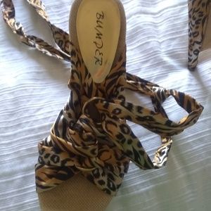 Unique and hot leopard heels